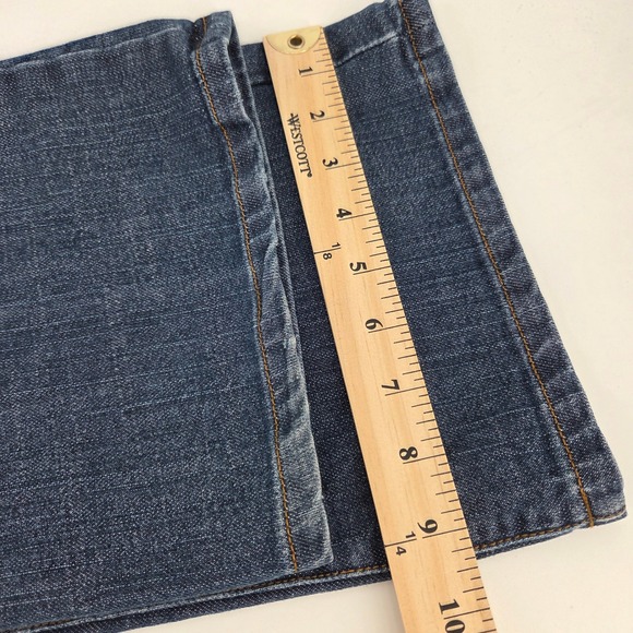 Tommy Hilfiger Bootcut Jeans Womens 10/12 Blue Denim Stretch Minimalist Indie - Picture 6 of 9